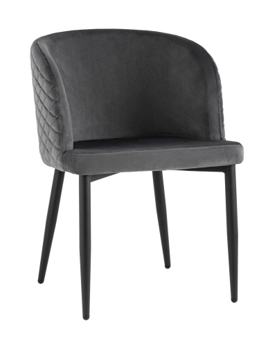 Стул Оскар велюр серый фото Стул Оскар велюр серый. Фото №1