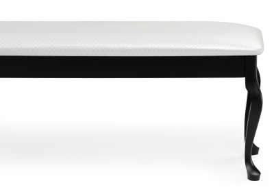 Банкетка Хиль черная / кожзам белый пунто фото Банкетка Хиль черная / кожзам белый пунто. Фото №4