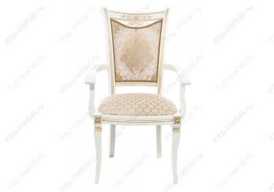 Стул деревянный Mariano молочное патина. Фото