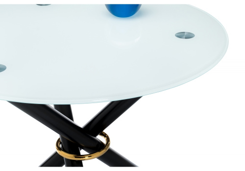 Стол стеклянный Rock white / black. Фото №2