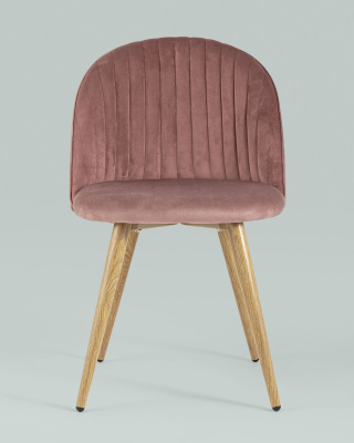Стул Лион Страйпс велюр розовый фото Стул Лион Страйпс велюр розовый. Фото №5