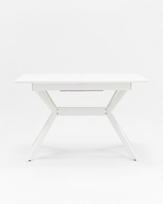 Стол обеденный Орландо раскладной 120-160*80 белый фото Стол обеденный Орландо раскладной 120-160*80 белый. Фото №4