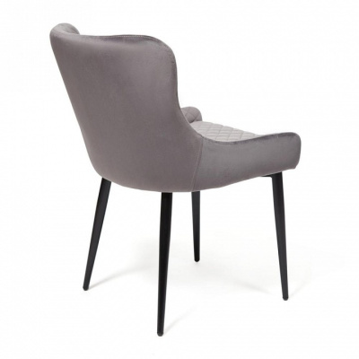 Стул ELI (mod. 8202) металл/ткань, 53x61,5x83 см, серый (G-062-40)/черный  (поставляется по 2 шт) фото Стул ELI (mod. 8202) металл/ткань, 53x61,5x83 см, серый (G-062-40)/черный  (поставляется по 2 шт). Фото №2