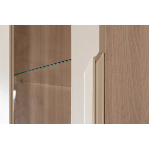 Шкаф витрина Сканди Жемчужно-белый фото Шкаф витрина Сканди Жемчужно-белый. Фото №8