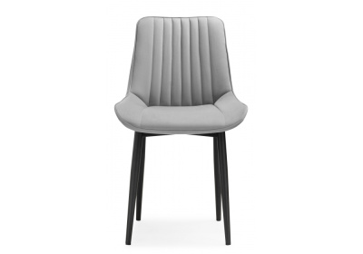 Стул Седа светло-серый / черный. Фото №2