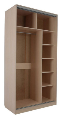 Рио 2-600* (полки справа) дуб млечный/крем. Фото