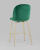 Стул полубарный Beetle со спинкой изумрудный. Фото №7