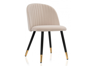 Стул Gabi beige / black / gold фото Стул Gabi beige / black / gold. Фото №2