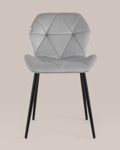 Стул Эдвин велюр серый. Фото №5