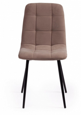 Стул CHILLY MAX  Велюр/металл , 45 х 59 х 88 см , серо-бежевый 08/черный  (поставляется по 2 шт) фото Стул CHILLY MAX  Велюр/металл , 45 х 59 х 88 см , серо-бежевый 08/черный  (поставляется по 2 шт). Фото №2