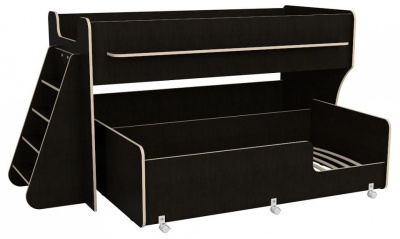 Кровать двухъярусная Р444 Капризун 7, древесина коричневая светлая дуб. Фото №5