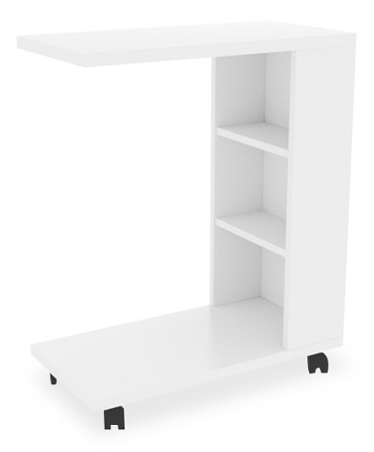 Мальта (Столик прикроватный), (602х302х766) белый. Фото №1