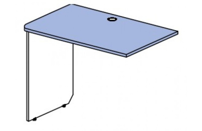 Стол приставной к тумбе Силуэт фото Стол приставной к тумбе Силуэт. Фото №2