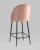 Стул полубарный Логан велюр пыльно-розовый. Фото №7