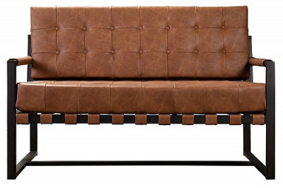 Кресло BEATA (mod. 8266) металл/ткань, 56х60х82 см, рыжий/черный, G062-24 (поставляется по 2 шт). Фото №2