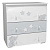 (Сильва) НМ 041.02 Комод Лилу Слоники/ белый / серый