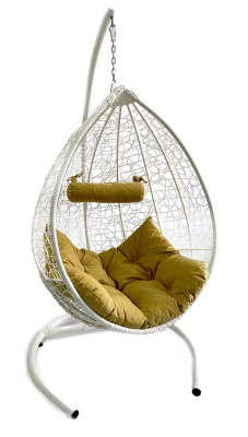 Подвесное кресло "КРИТ", цвет: белый фото Подвесное кресло "КРИТ", цвет: белый. Фото