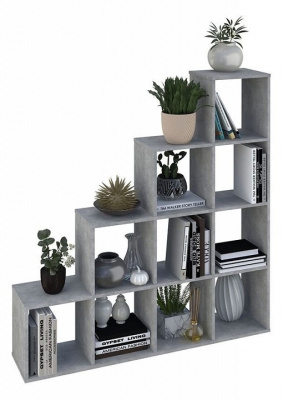 Стеллаж Polini Home Smart, серый. Фото №4