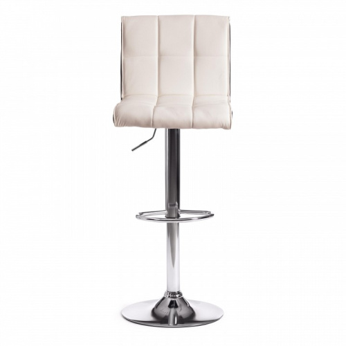 Стул барный BARBER (mod. KY711D) металл/экокожа, 43*50*92-103 см, белый/черный/хром (поставляется по 2 шт). Фото №2