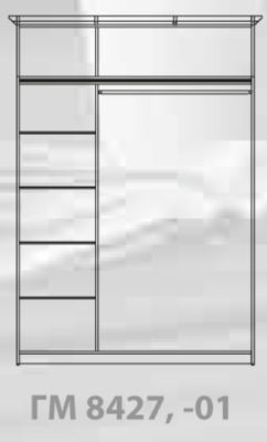 Шкаф для платья и белья Купава ГМ 8427-01 фото Шкаф для платья и белья Купава ГМ 8427-01. Фото