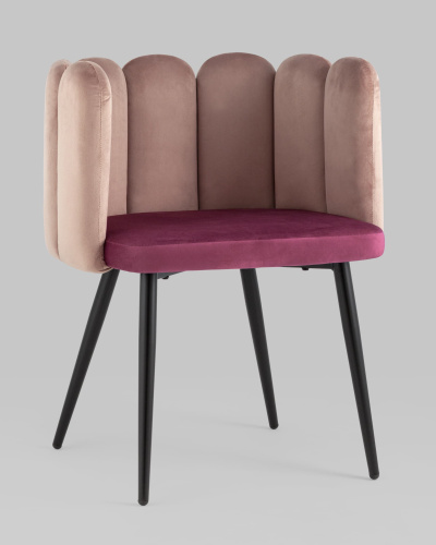 Кресло Карнавал пыльно-розовое/бордо. Фото №3