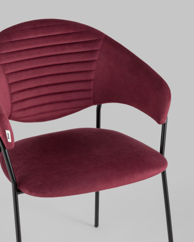 Стул Алексис велюр винный. Фото №9