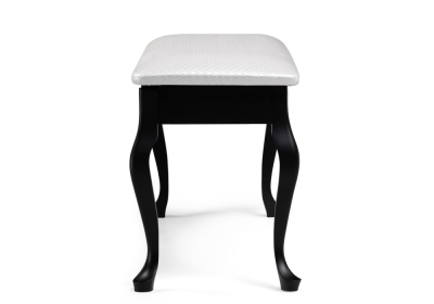 Банкетка Хиль черная / кожзам белый пунто фото Банкетка Хиль черная / кожзам белый пунто. Фото №3