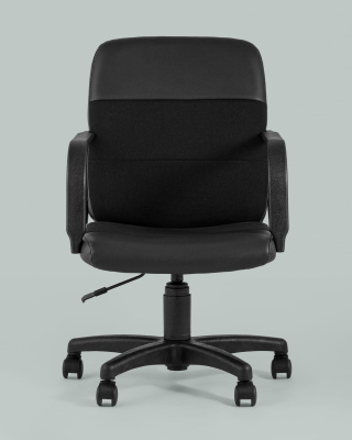 Кресло офисное Чарли М экокожа ткань черный. Фото №5