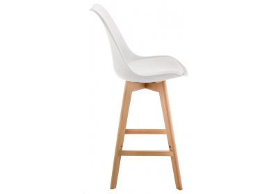 Барный стул Burbon белый. Фото