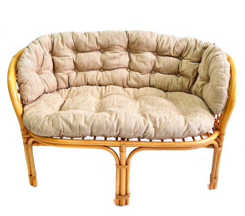 Подушка на диван "Багама" полная бежевая шенилл. Фото №1