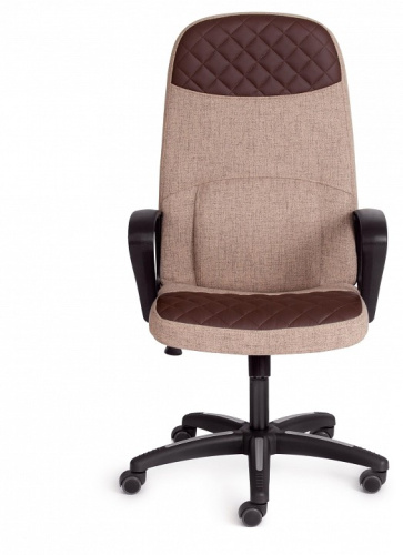 Кресло ADVANCE ткань/кож/зам, светло-коричневый/коричневый, фостер 03/36-36. Фото №2