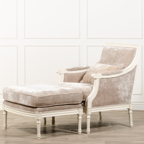 Кресло с пуфом SIENA DF814, S850 M01 #B88. Фото №1