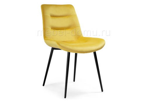 Стул Орди желтый / черный глянец. Фото №1