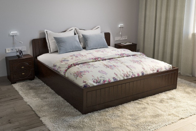 кровать 2000*1800 Монблан МБ-607К с ламелями и п/м орех шоколадный фото кровать 2000*1800 Монблан МБ-607К с ламелями и п/м орех шоколадный. Фото №2